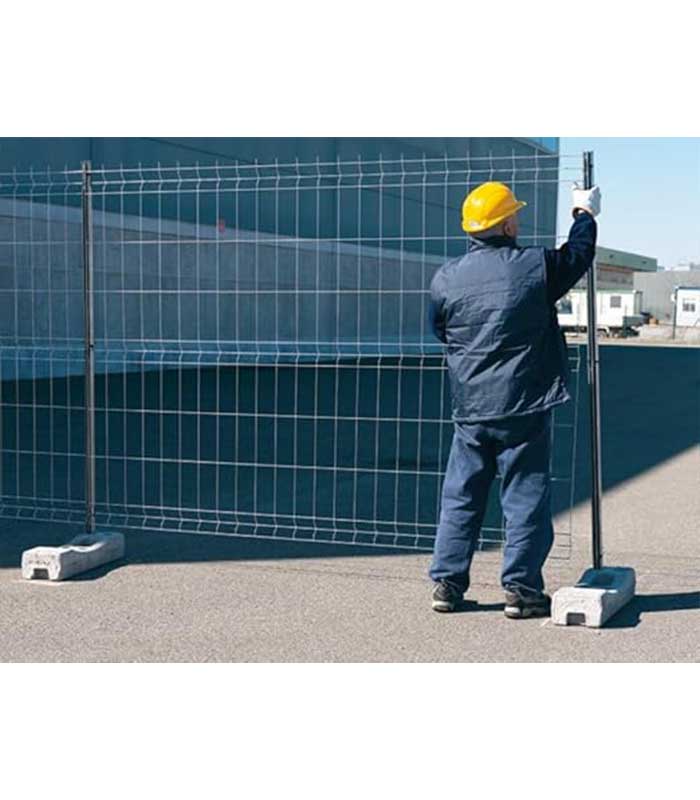 Recinzione mobile da cantiere in acciaio zincato