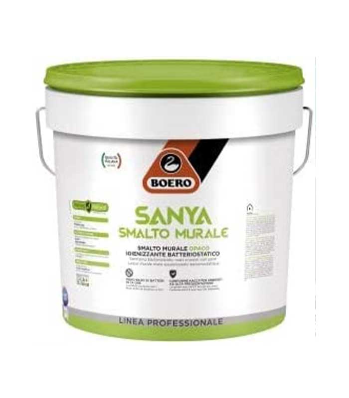 Smalto murale igienizzante batteriostatico opaco-Sanya 4lt