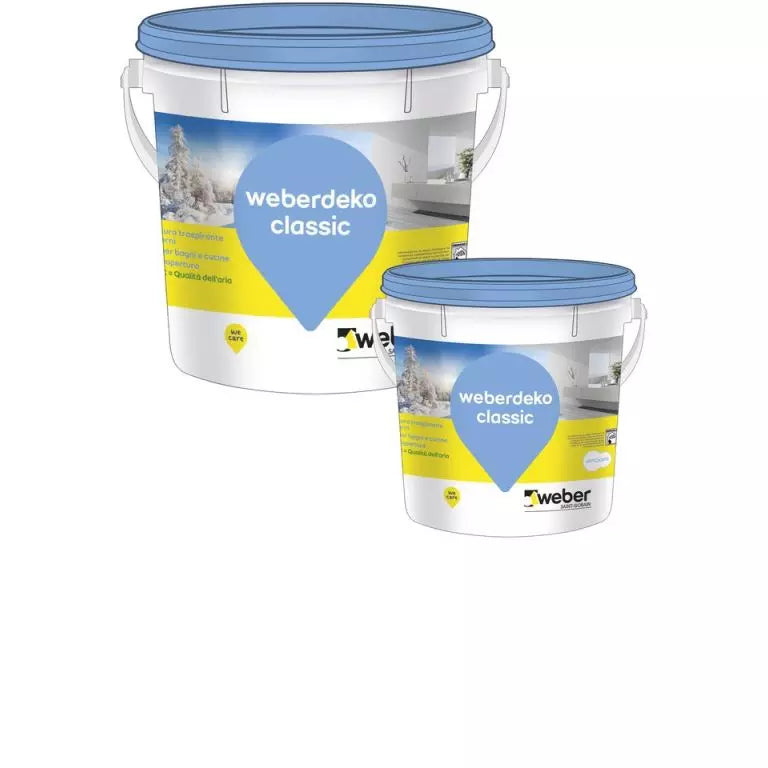 Idropittura traspirante per interni Weberdeko classic