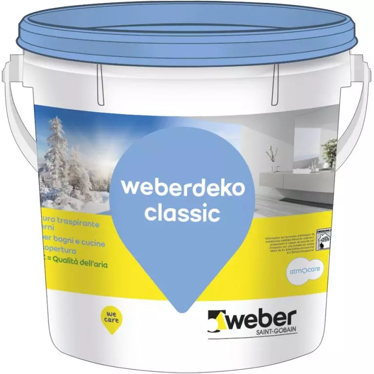Idropittura traspirante per interni Weberdeko classic