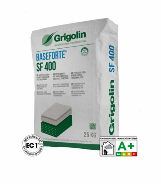 Massetto di tipo tradizionale pronto all’uso Baseforte SF400(25kg)