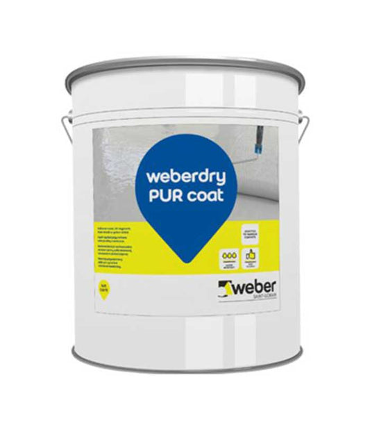 Rivestimento poliuretanico pedonabile-Weberdry PUR coat,20kg, bianco